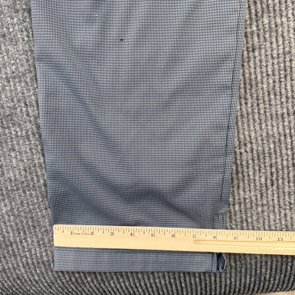 Bonobos Maide Golf Pants Mens 38x32 Blue Houndstooth Straight Performance Preppy - Picture 12 of 13